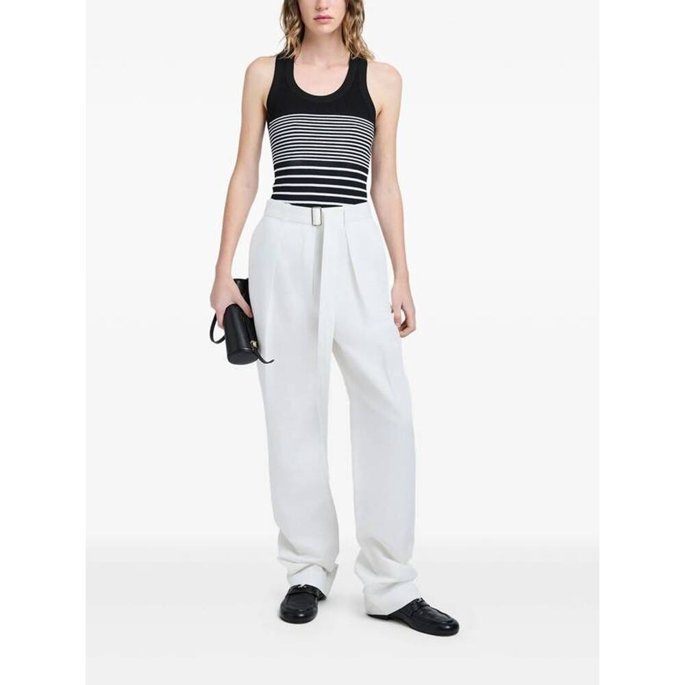 Proenza Schouler Roberts Rib Racerback Top in Black Multi M